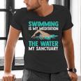 Swim Swimmers Swimming Men's V-Neck T-Shirt Swim Swimmers Swimming Men's V-Neck T-Shirt