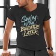 Swimmer Saying Swim Team Swimming Men's V-Neck T-Shirt Swimmer Saying Swim Team Swimming Men's V-Neck T-Shirt