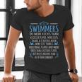 Swimmers Facts Swimming Swim Coach Men Women Graphic Small Men's V-Neck T-Shirt