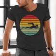 Swimming & Water Sport Vintage For Swimmers & Swim Coaches Men's V-Neck T-Shirt