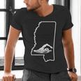 Swimming Apparel Mississippi Swimmer Training Men's V-Neck T-Shirt Swimming Apparel Mississippi Swimmer Training Men's V-Neck T-Shirt