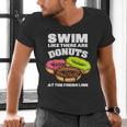 Swimming Donut Men Women Swimmer Sports Athlete Men's V-Neck T-Shirt