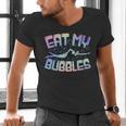 Swimming Eat My Bubbles Swim Watercolour Men's V-Neck T-Shirt Swimming Eat My Bubbles Swim Watercolour Men's V-Neck T-Shirt