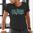 Swimming Humor Swimmer Chlorine Joke Swim Men's V-Neck T-Shirt Swimming Humor Swimmer Chlorine Joke Swim Men's V-Neck T-Shirt