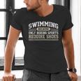 Swimming Saying Swimmer Humor Swim Men's V-Neck T-Shirt Swimming Saying Swimmer Humor Swim Men's V-Neck T-Shirt