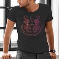 Thai Tattoo Twin Tiger Sak Yant Muay Thai Thailand Graphic Men's V-Neck T-Shirt
