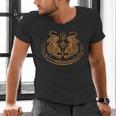 Twin Tiger Sak Yant Tattoo Muay Thai Thai Martial Arts Men's V-Neck T-Shirt Twin Tiger Sak Yant Tattoo Muay Thai Thai Martial Arts Men's V-Neck T-Shirt