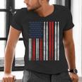 USA Flag Drumsticks Drum Kit Men's V-Neck T-Shirt USA Flag Drumsticks Drum Kit Men's V-Neck T-Shirt