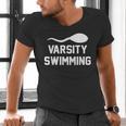 Varsity Swimming For Men Women Men's V-Neck T-Shirt