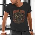 Vintage Muay Thai Bangkok Thailand Thai Boxing Art Men's V-Neck T-Shirt