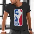 Vintage Muay Thai Fighter MMA Street Fight Kickboxing Club Men's V-Neck T-Shirt