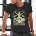 Vitruvian Drummer Drum Kit Music Lover Musician Men Men's V-Neck T-Shirt