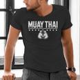 Women's Cute Muay Thai Art For Men Women Kids Muay Thai Lovers Men's V-Neck T-Shirt