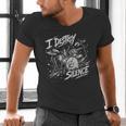 Women's Drum Kit I Destroy Silence Art Men's V-Neck T-Shirt Women's Drum Kit I Destroy Silence Art Men's V-Neck T-Shirt