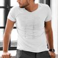 American Drummer Vintage Drum Kit With a Distressed USA Flag Raglan Baseball Tee Men's V-Neck T-Shirt