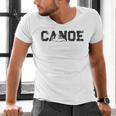 Canoe Canoeing Vintage Canoe Raglan Baseball Tee Men's V-Neck T-Shirt