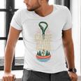 Canoe Hair Club Paddling Retro Comfort Colors Crop Top Men's V-Neck T-Shirt