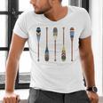 Colorful Painted Oars Paddle Nautical CanoeShirt Men's V-Neck T-Shirt Colorful Painted Oars Paddle Nautical CanoeShirt Men's V-Neck T-Shirt