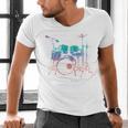 Drum Kit Drummer Graphic Men's V-Neck T-Shirt
