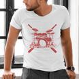 Drum Kit Percussion For Drummer Percussionist Musician Sweatshirt Men's V-Neck T-Shirt Drum Kit Percussion For Drummer Percussionist Musician Sweatshirt Men's V-Neck T-Shirt