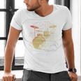 Drum Kit Retrowave Drums Men's V-Neck T-Shirt