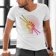 Drummer Drumsticks Fist Drum Kit Sweatshirt Men's V-Neck T-Shirt