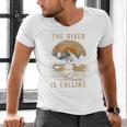 Kayak Kayak Vintage Mountains Canoe Kayak Raglan Baseball Tee Men's V-Neck T-Shirt