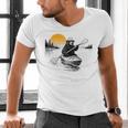 Kayaking Bear Retro Sunset Paddling Canoe Outdoor Adventure Men's V-Neck T-Shirt Kayaking Bear Retro Sunset Paddling Canoe Outdoor Adventure Men's V-Neck T-Shirt