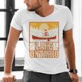Lake Ontario Canoe Fishing Light House Sunset Retro Raglan Baseball Tee Men's V-Neck T-Shirt Lake Ontario Canoe Fishing Light House Sunset Retro Raglan Baseball Tee Men's V-Neck T-Shirt