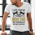 LION SQUAD THAILAND KICKBOXING MUAY THAI MMA TRAINING Men's V-Neck T-Shirt