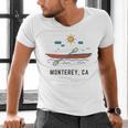 Monterey California Kayak Canoe Paddling Outdoor Men's V-Neck T-Shirt Monterey California Kayak Canoe Paddling Outdoor Men's V-Neck T-Shirt
