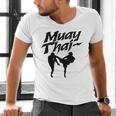 Muay Thai Boxing Martial Arts Fighter Men's V-Neck T-Shirt