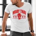 Muay Thai For Men Women Kids Mixed Martial Arts Raglan Baseball Tee Men's V-Neck T-Shirt