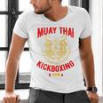 Muay Thai Tiger Kickboxing Gym MMA Street Fight Kickboxing Men's V-Neck T-Shirt
