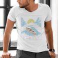 Paddle Retro Style Canoe & Outdoors Simple Canoeing Graphic Men's V-Neck T-Shirt Paddle Retro Style Canoe & Outdoors Simple Canoeing Graphic Men's V-Neck T-Shirt