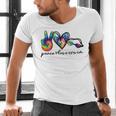 Peace Love Swim Tie Dye Swimmer Swimming Summer Trip Men's V-Neck T-Shirt