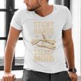 Sticky Hands Steady Mind Muay Thai Boxing Men's V-Neck T-Shirt
