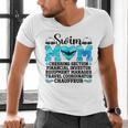 Swim Mom Definition Swimming Mother Of A Swimmer Mom Men's V-Neck T-Shirt