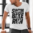 Swimming Cycling Running Triathlon Running Swimming Men's V-Neck T-Shirt Swimming Cycling Running Triathlon Running Swimming Men's V-Neck T-Shirt