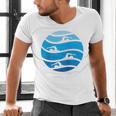 Swimming Freestyle Raglan Baseball Tee Men's V-Neck T-Shirt