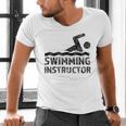 Swimming Instructor Lesson Swim Coach Men's V-Neck T-Shirt Swimming Instructor Lesson Swim Coach Men's V-Neck T-Shirt