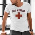 Swimming Pool Manager Beach Vacay Lifeguards Swim Cruise Men's V-Neck T-Shirt Swimming Pool Manager Beach Vacay Lifeguards Swim Cruise Men's V-Neck T-Shirt