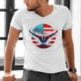 Swimming United States Shirt With American Flag Swimming Men's V-Neck T-Shirt