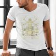 Vitruvian Drummer Drum Kit Music Lover Musician Men Raglan Baseball Tee Men's V-Neck T-Shirt