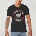 Bbq Dad Meat Smoker Dinner Will Be Ready In 18 Hours Men's V-Neck T-Shirt
