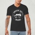 BBQ Dad Smokin Hot Dad Grill Master Fathers Day Men's V-Neck T-Shirt