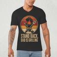 BBQ Dad Stand Back Dad Is Grilling Men's V-Neck T-Shirt