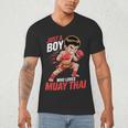 Boys Muay Thai Men's V-Neck T-Shirt Boys Muay Thai Men's V-Neck T-Shirt