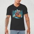 Canoe Art For Men Women Canoeing Canoe Kayak Lover Men's V-Neck T-Shirt Canoe Art For Men Women Canoeing Canoe Kayak Lover Men's V-Neck T-Shirt