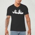 Canoe Paddlers Men's V-Neck T-Shirt